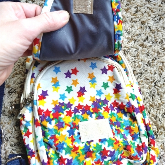 BOBO OBOB Colorful Stars Slingpack Backpack Shoulder Tote Crossbody Purse - Picture 5 of 9